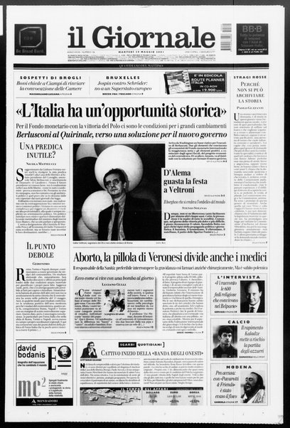 Il giornale : quotidiano del mattino